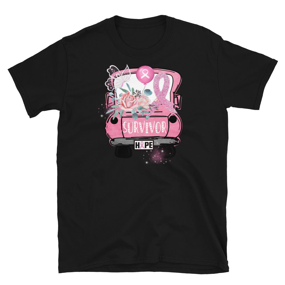 Survivor - Breast Cancer Awareness - Short-Sleeve Unisex T-Shirt.