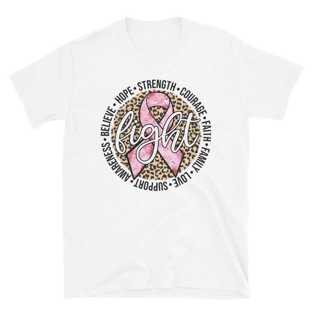 Fight - Breast Cancer Awareness - Short-Sleeve Unisex T-Shirt.