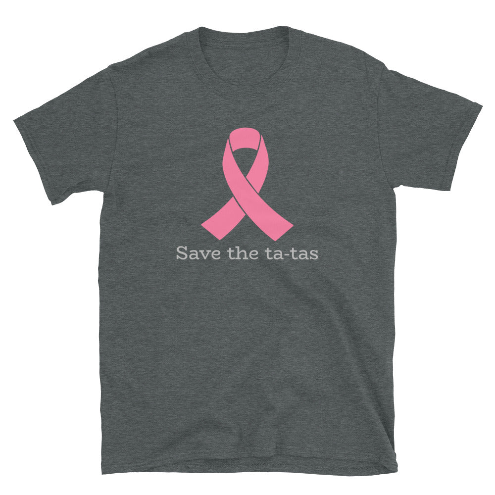 Save the tatas - Breast Cancer Awareness - Short-Sleeve Unisex T-Shirt.
