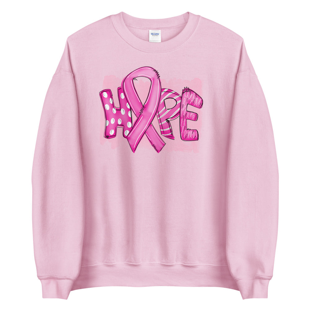 HOPE - Breast Cancer Awareness - Unisex Sweatshirt.