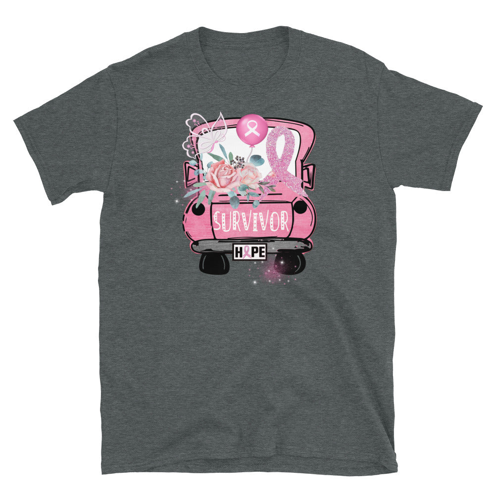 Survivor - Breast Cancer Awareness - Short-Sleeve Unisex T-Shirt.