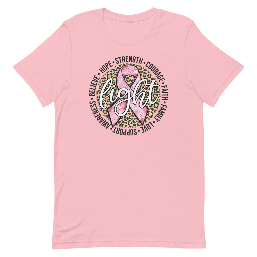 Fight- Breast Cancer Awareness - Short-Sleeve Unisex T-Shirt.