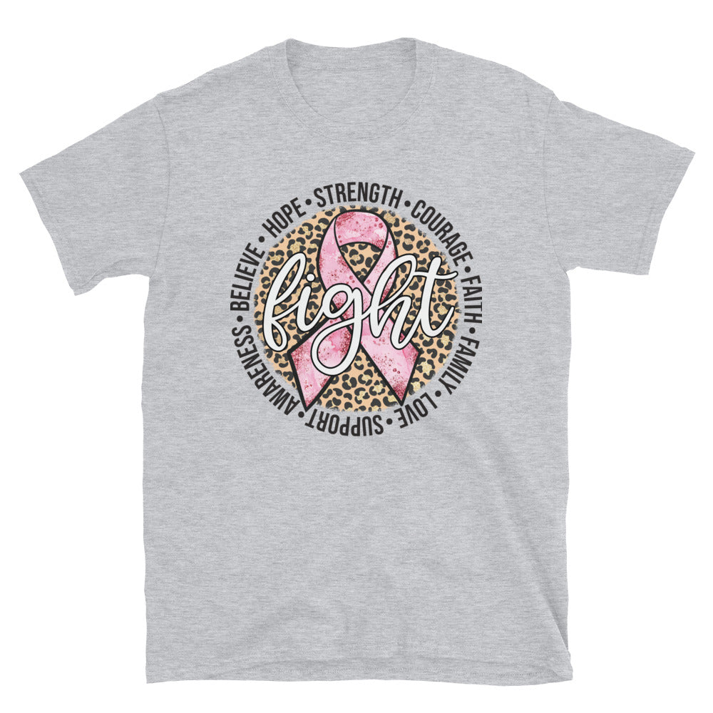 Fight - Breast Cancer Awareness - Short-Sleeve Unisex T-Shirt.