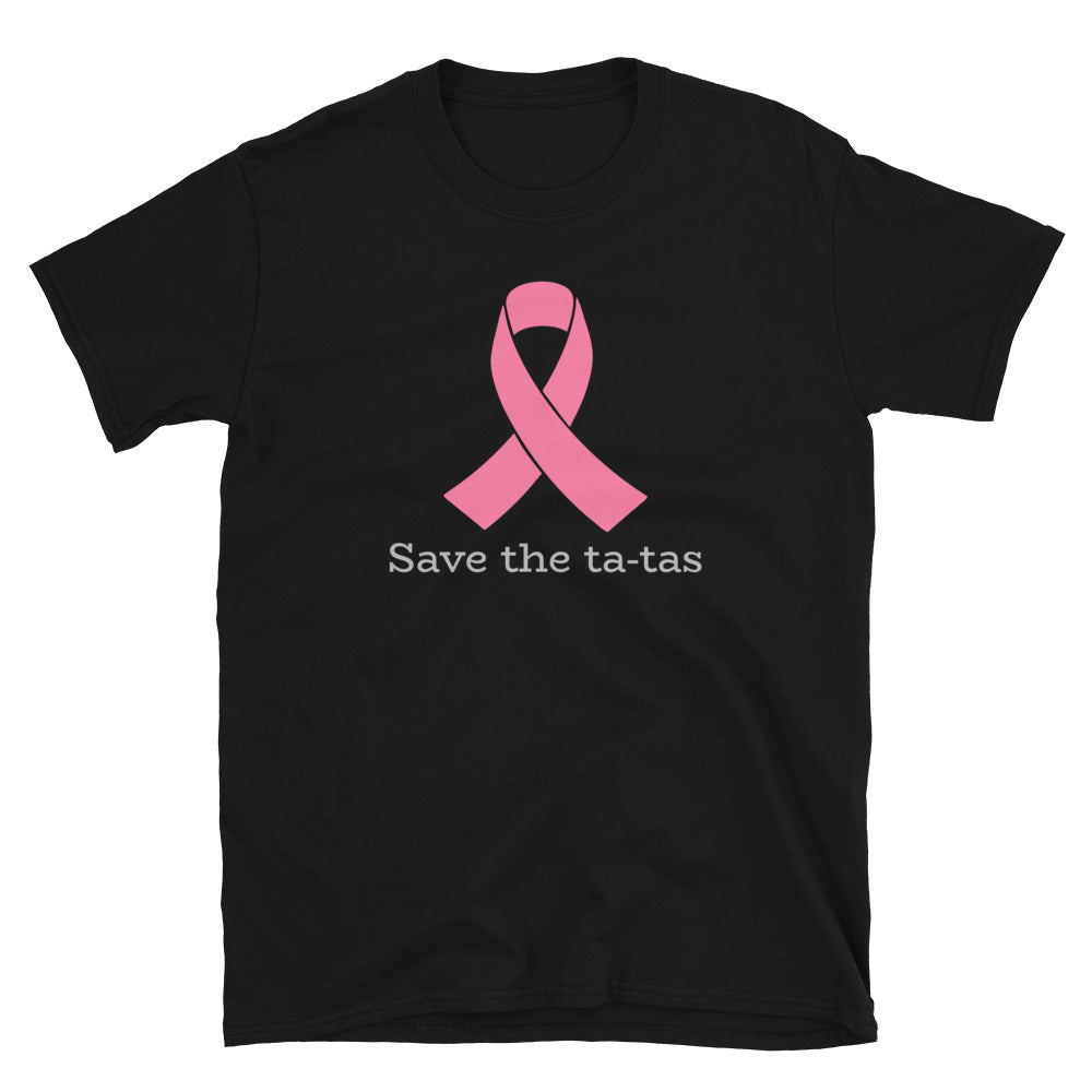 Save the tatas - Breast Cancer Awareness - Short-Sleeve Unisex T-Shirt.