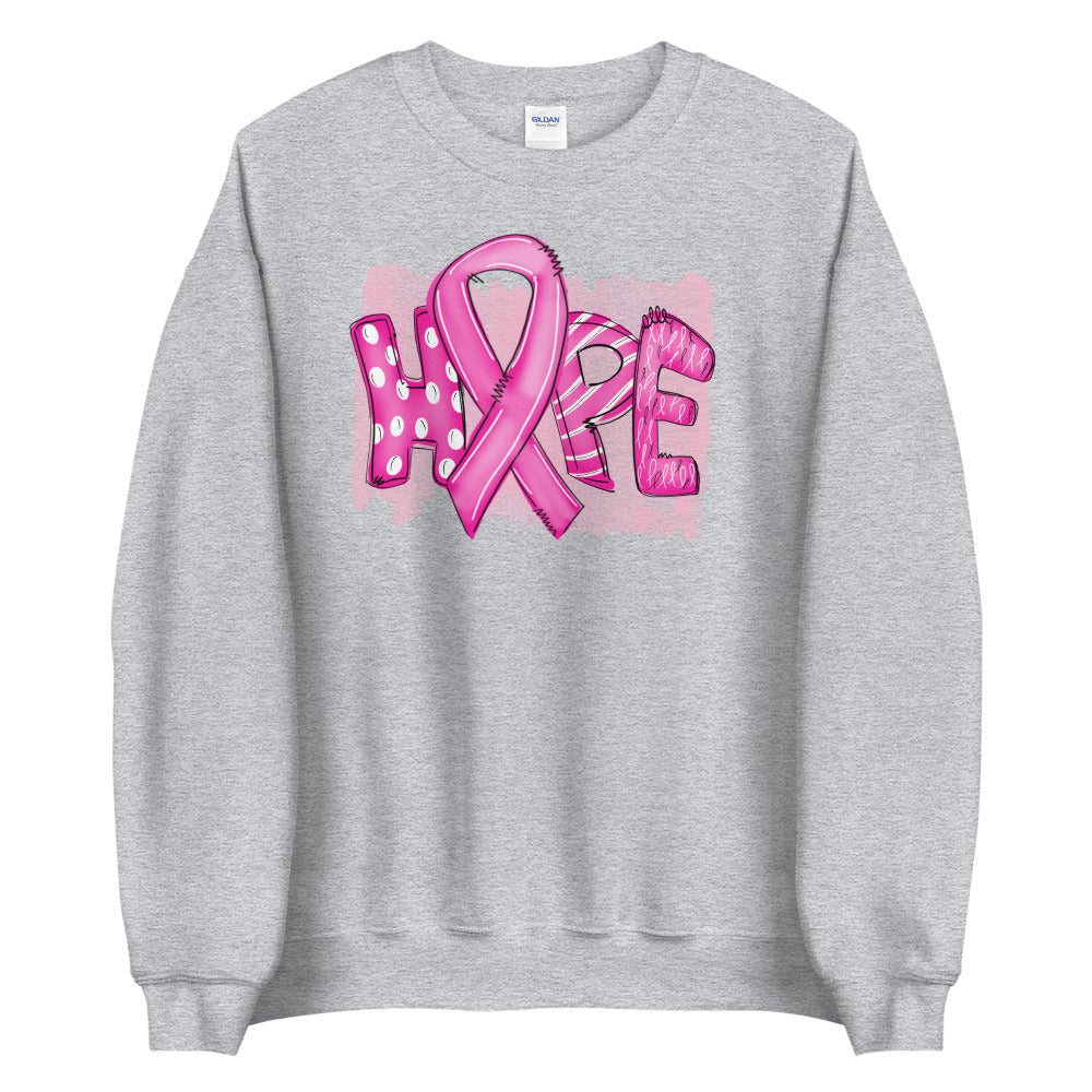 HOPE - Breast Cancer Awareness - Unisex Sweatshirt.