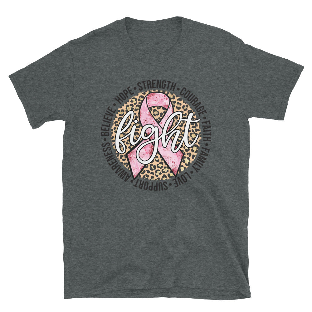 Fight - Breast Cancer Awareness - Short-Sleeve Unisex T-Shirt.