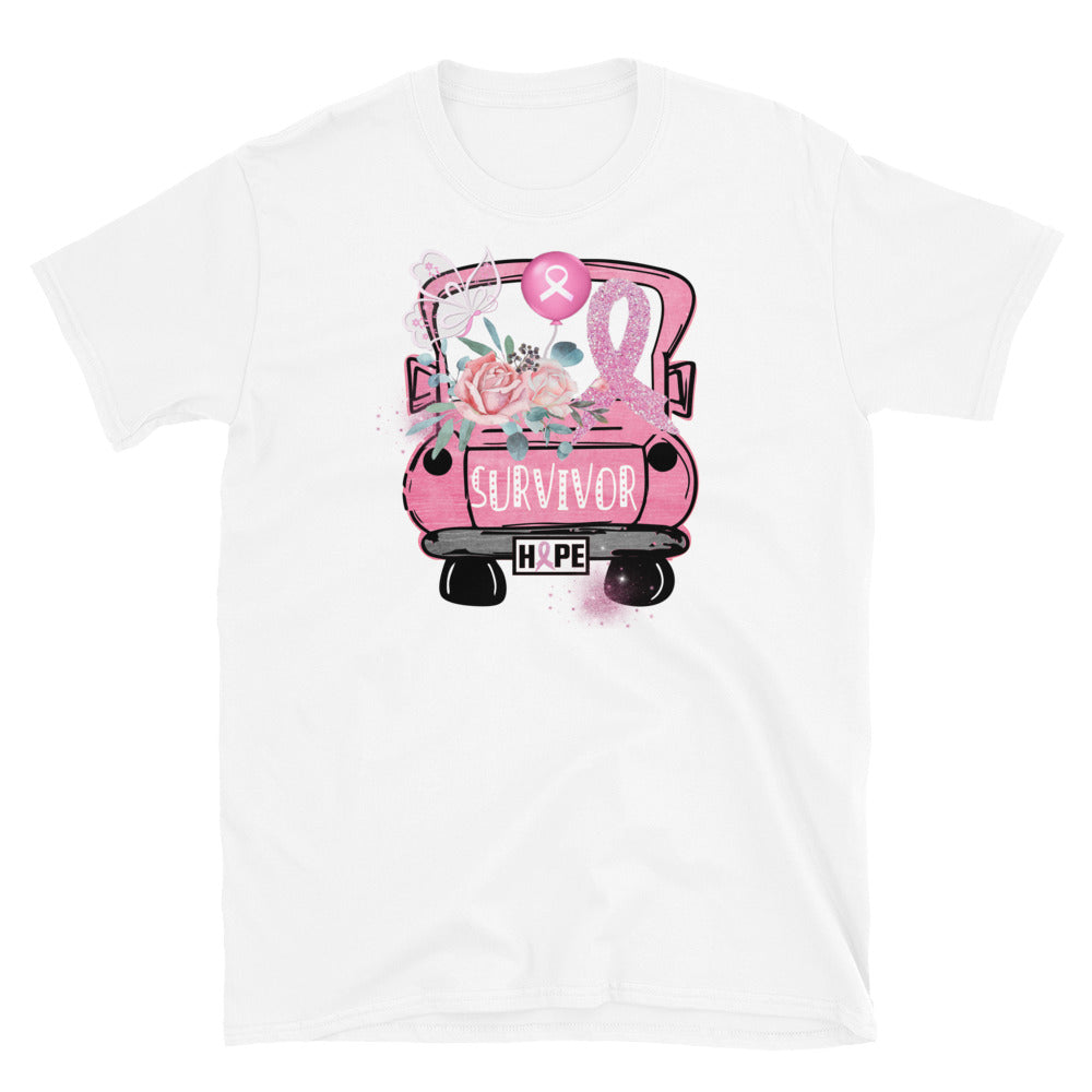 Survivor - Breast Cancer Awareness - Short-Sleeve Unisex T-Shirt.