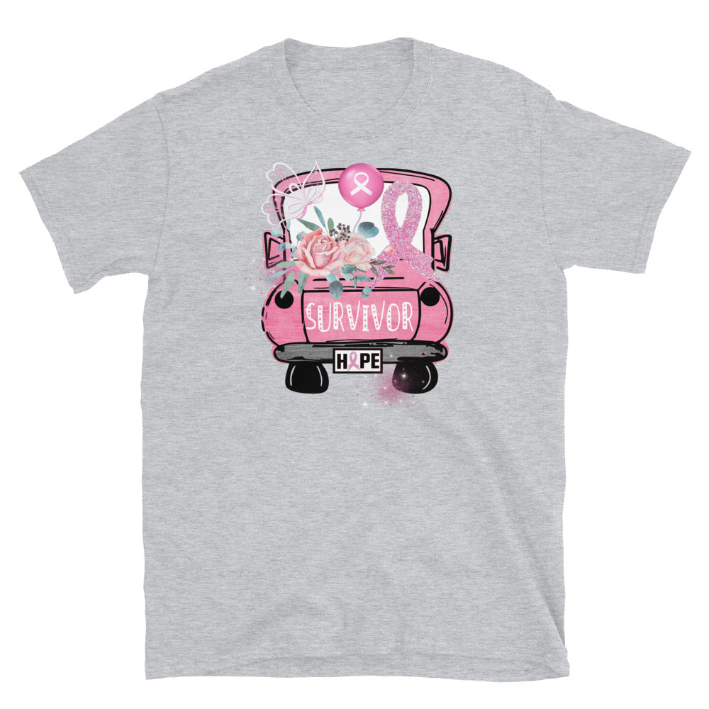 Survivor - Breast Cancer Awareness - Short-Sleeve Unisex T-Shirt.