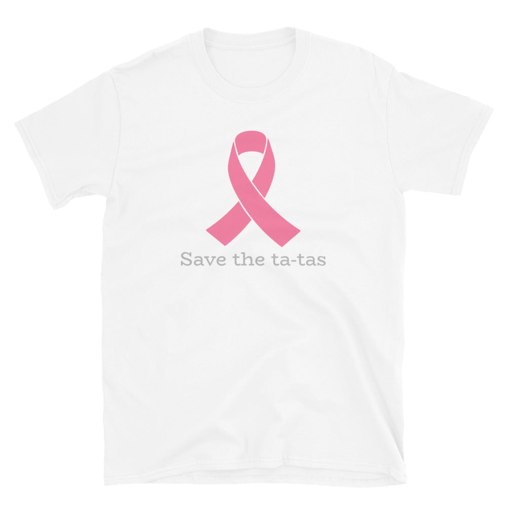 Save the tatas - Breast Cancer Awareness - Short-Sleeve Unisex T-Shirt.