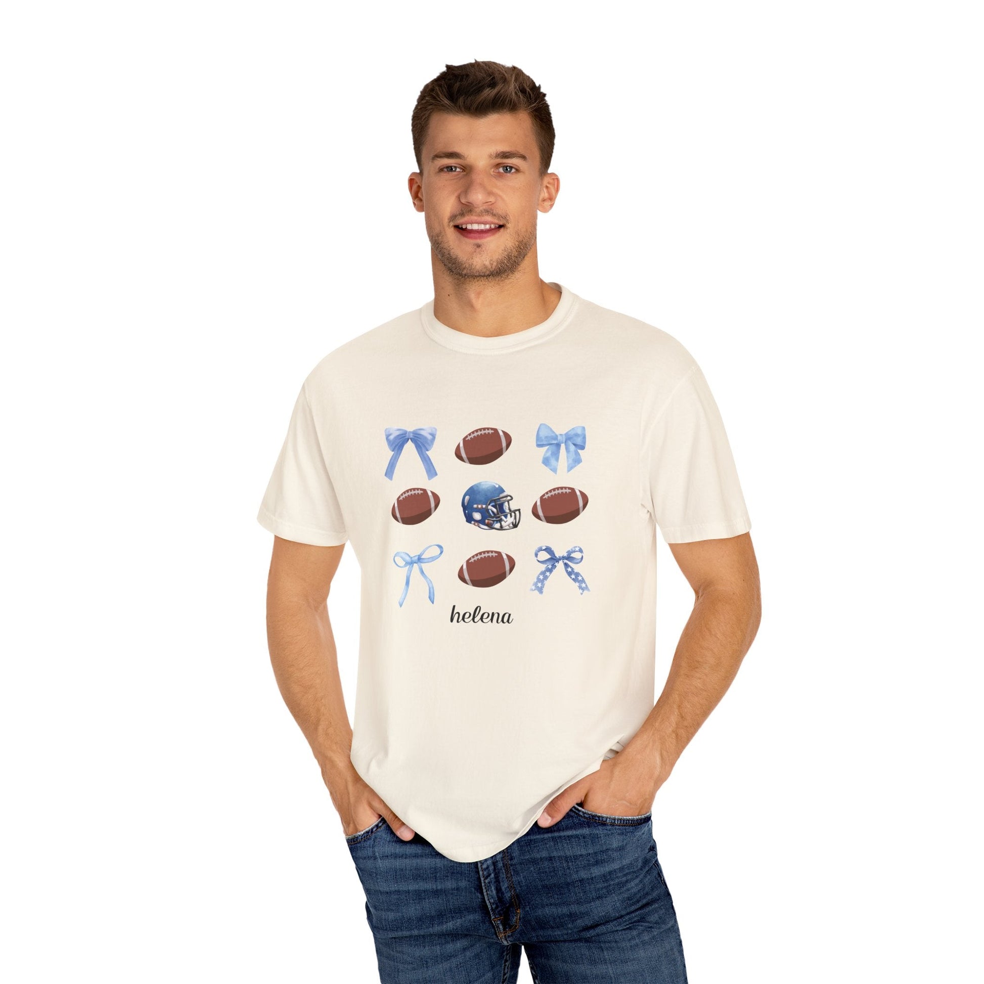 Helena - Balls & Bows Comfort Colors T-shirt - joyful
