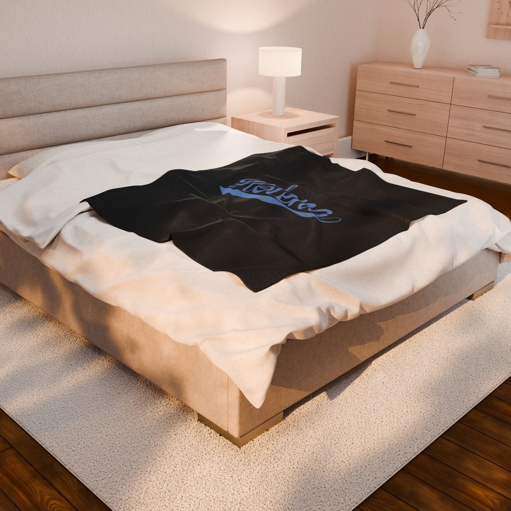 Helena Velveteen Plush Blanket - joyful